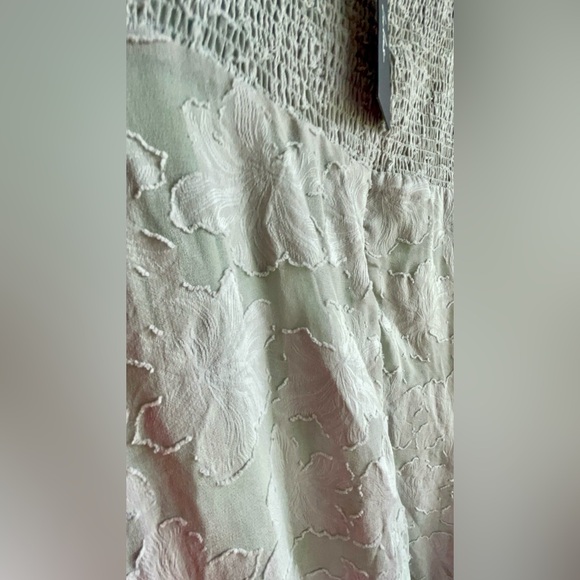 NWT Lulus Sweet Sentiments Sage Green Jacquard Tiered Midi Dress SOLD OUT Color - Picture 9 of 17